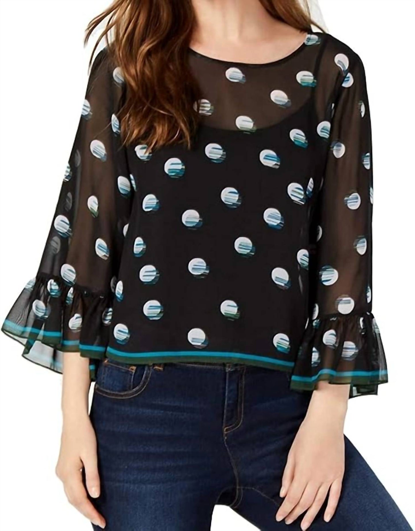 Women's Ruffle Sleeve Top