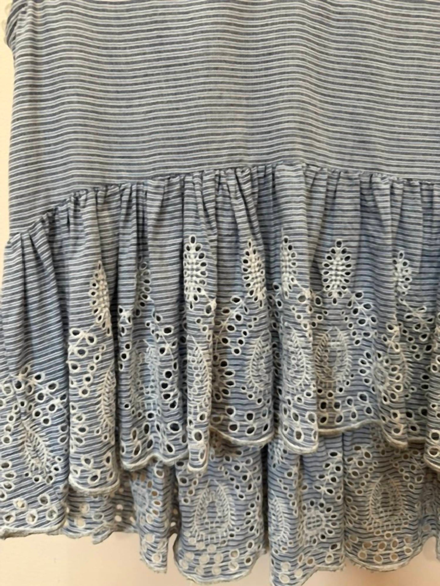 Women's Stripe Peplum Sleeveless Top