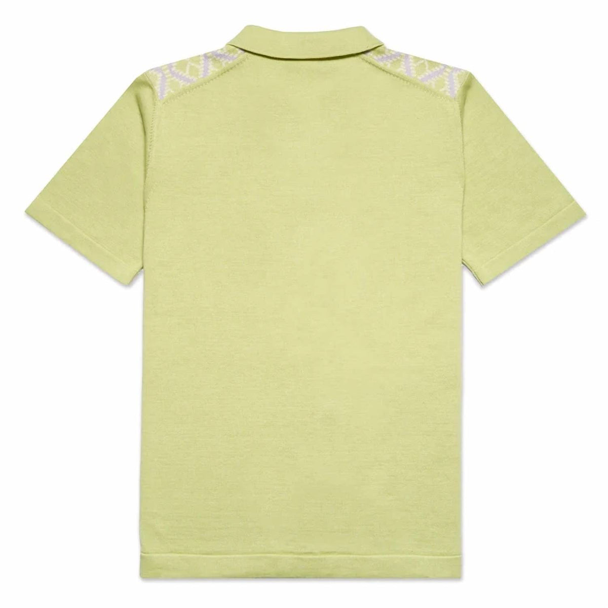 Diamond Weave Knit Polo Shirt