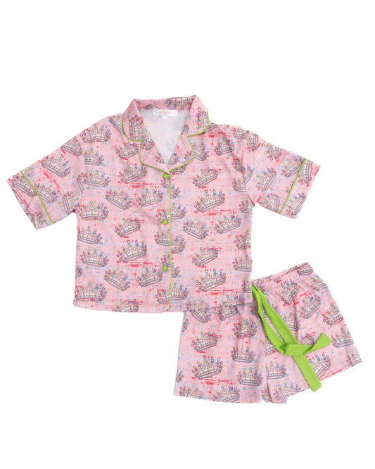 Girl's Silky Shorts Pajama Set