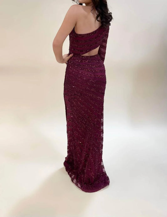 Aleta - Elegant Cut-out Side Prom Dress - Rack Hunt