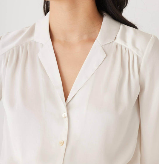 Rose Velvet - Rose Japanese Charmeuse Blouse - Rack Hunt -