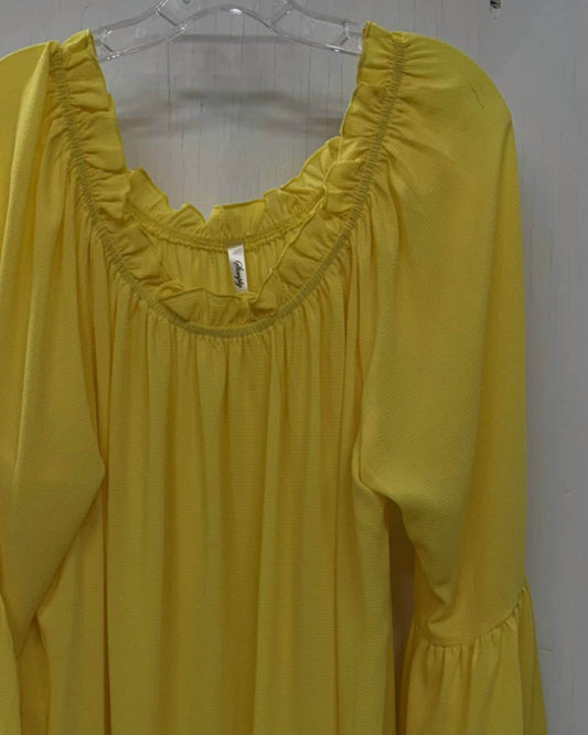 Simply Irresistible - Women's Ruffle Neck Bell Sleeve Blouse - Rack Hunt -