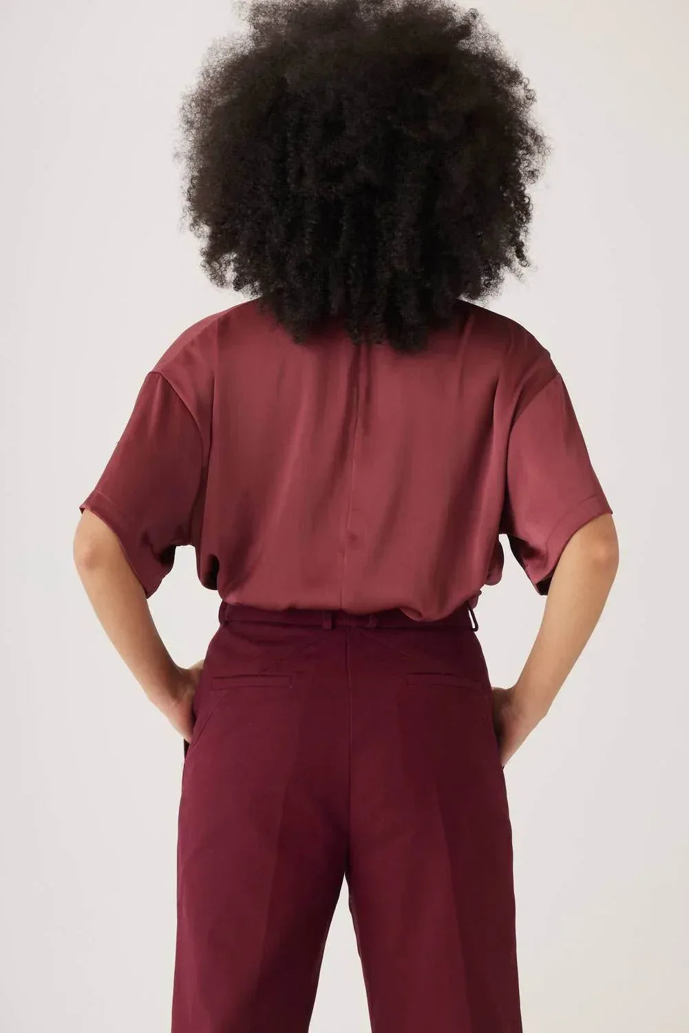 Rose Velvet - Piper Cotton Twill Full Length Pants - Rack Hunt