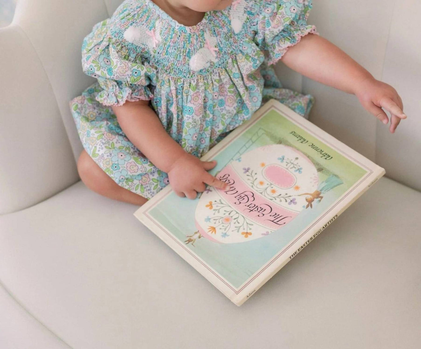 Kids Polly Bunny Smocked Bubble