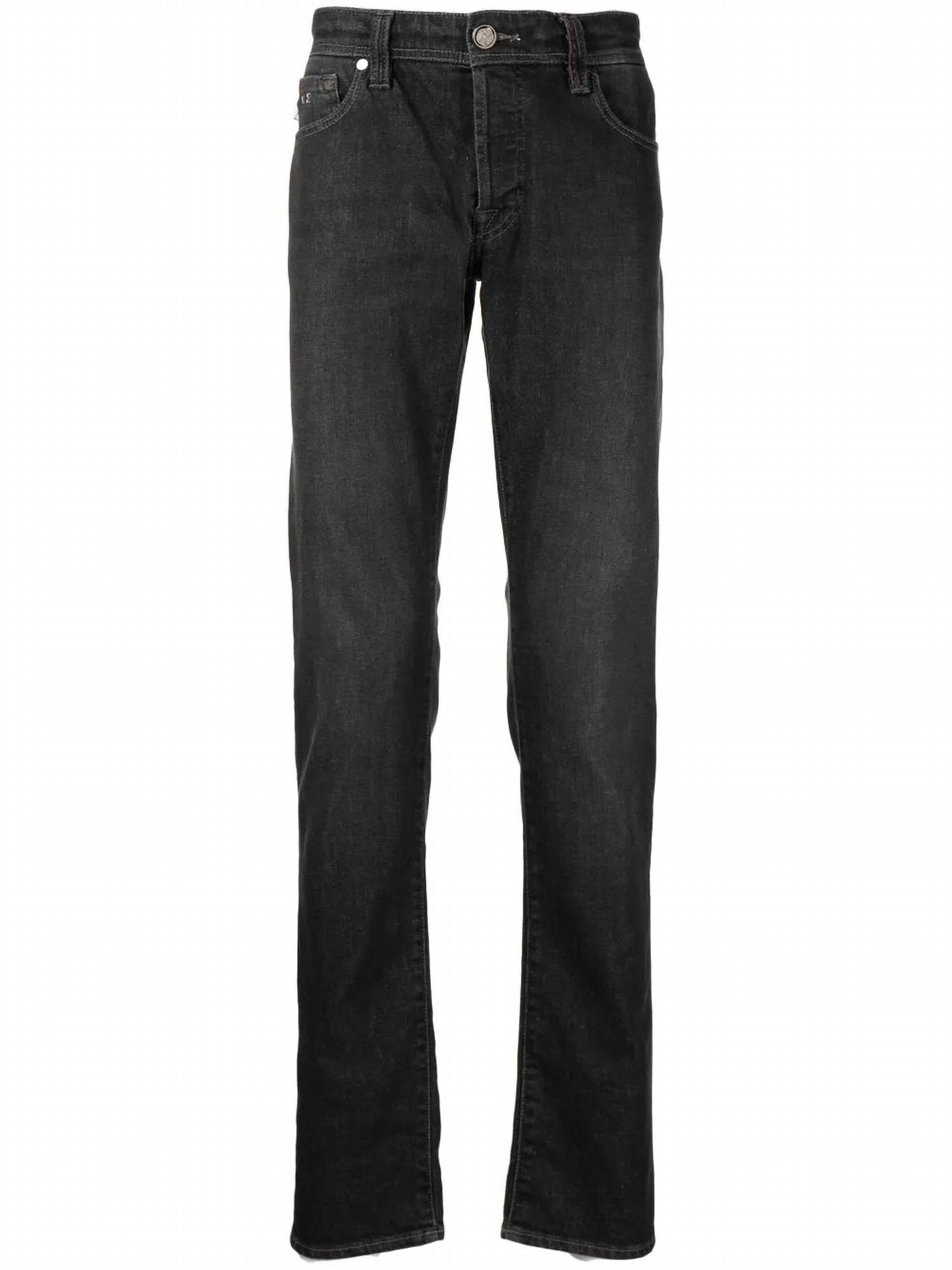 Leonardo Stretch Denim Slim Straight Leg Jeans