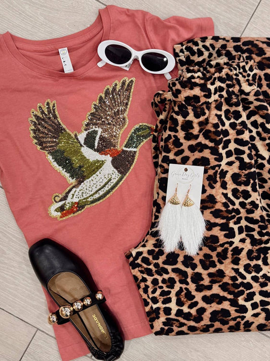 Sequin Duck Short Sleeve Tee