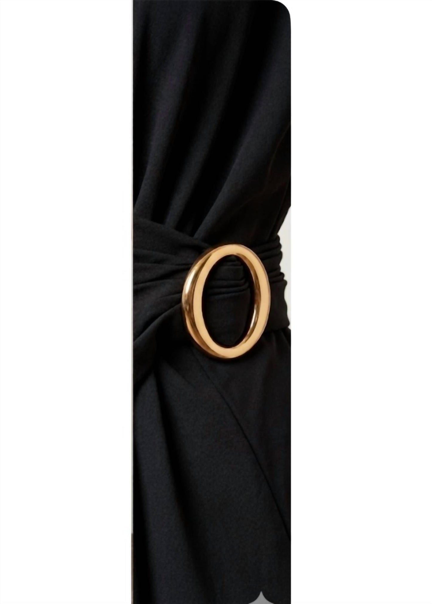 Gathered Waist A-line Midi Dress