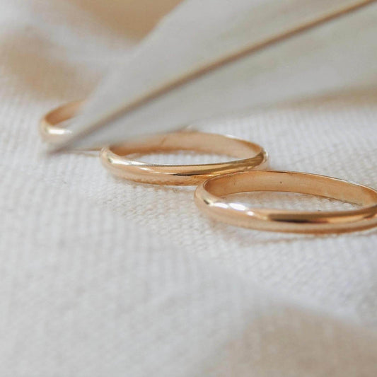 Barberry + Lace - Women's Classic Band Stacking Rings - Rack Hunt -