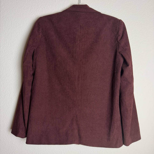 Colorblock - Women's Corduroy Textured Blazer - Rack Hunt -