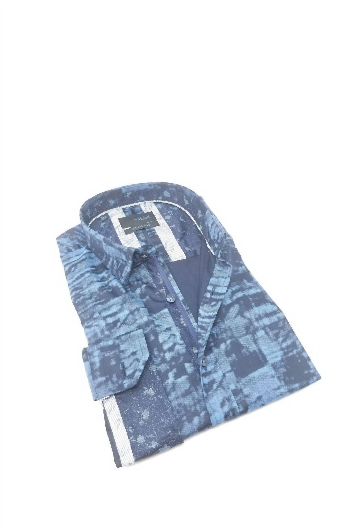 Shadow Print Button Down Shirt