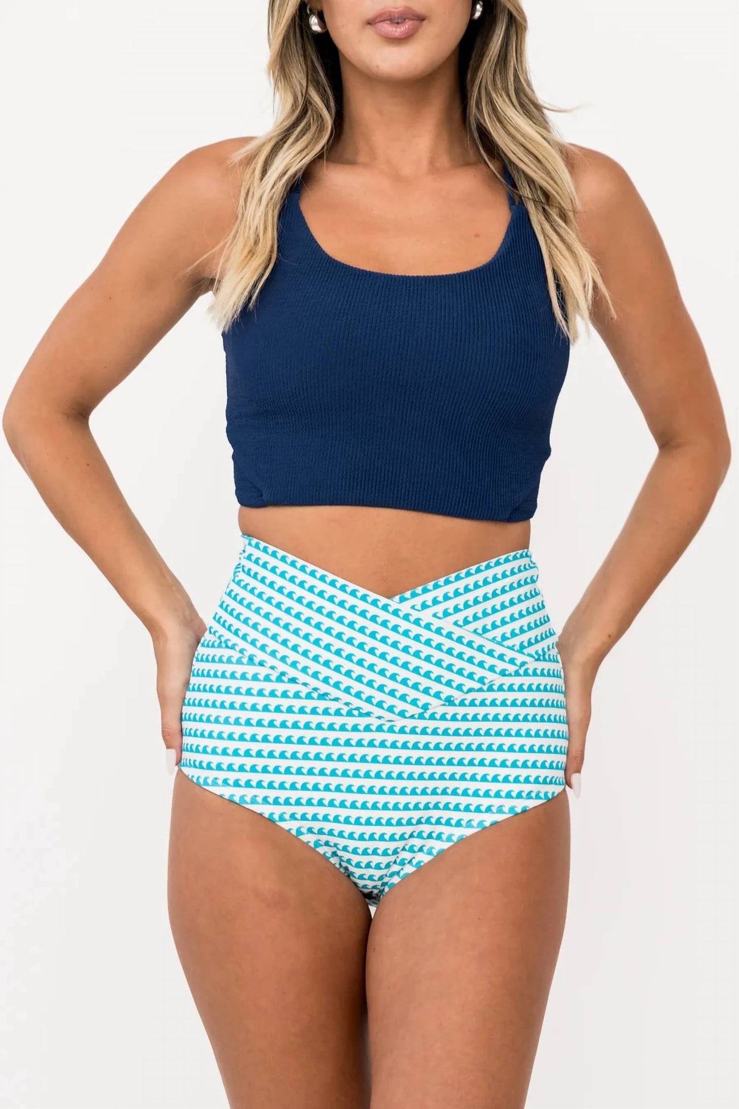 Crisscross Back Swim Top