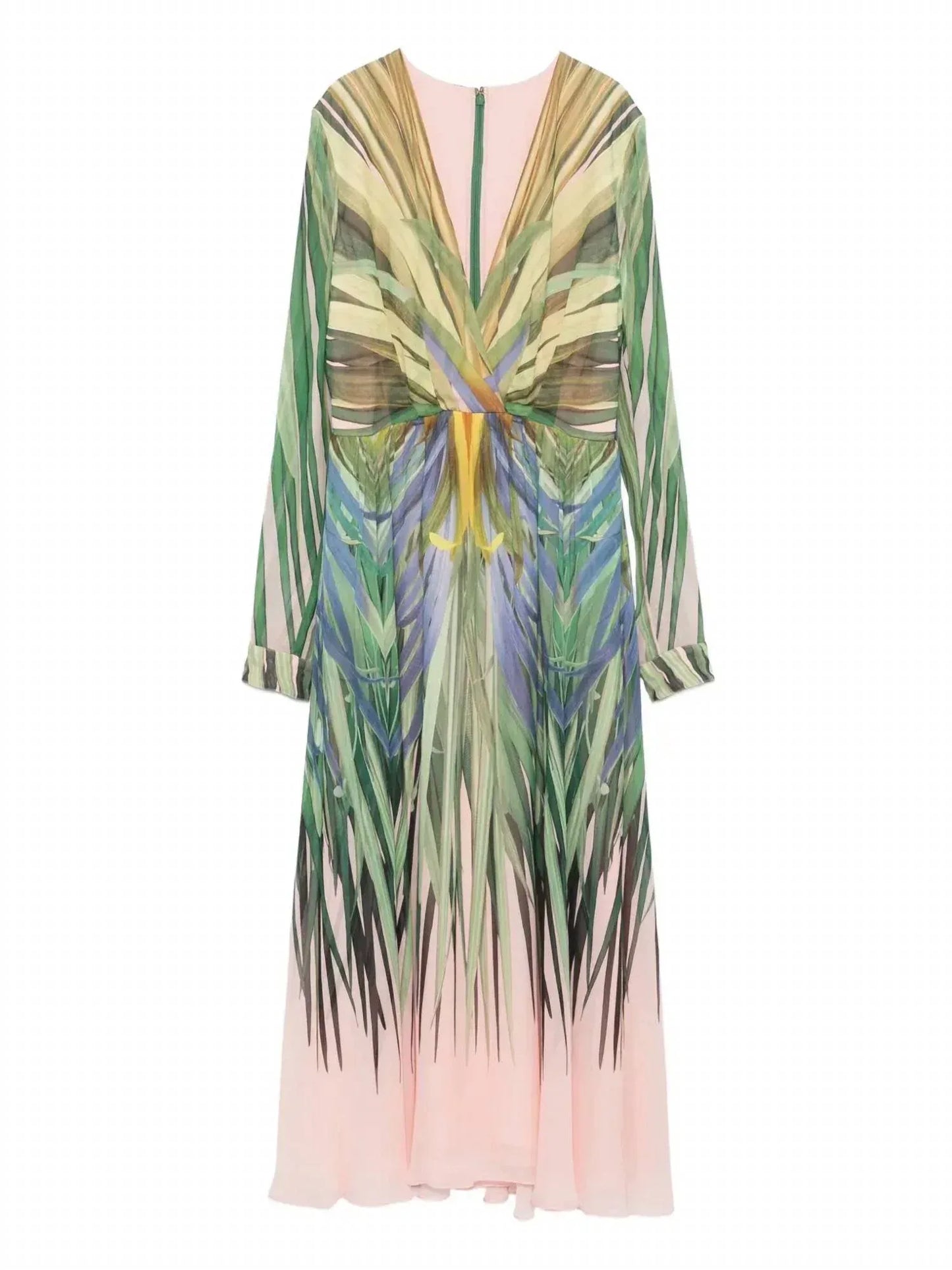 Elie Saab - Printed Chiffon Midi Dress - Rack Hunt