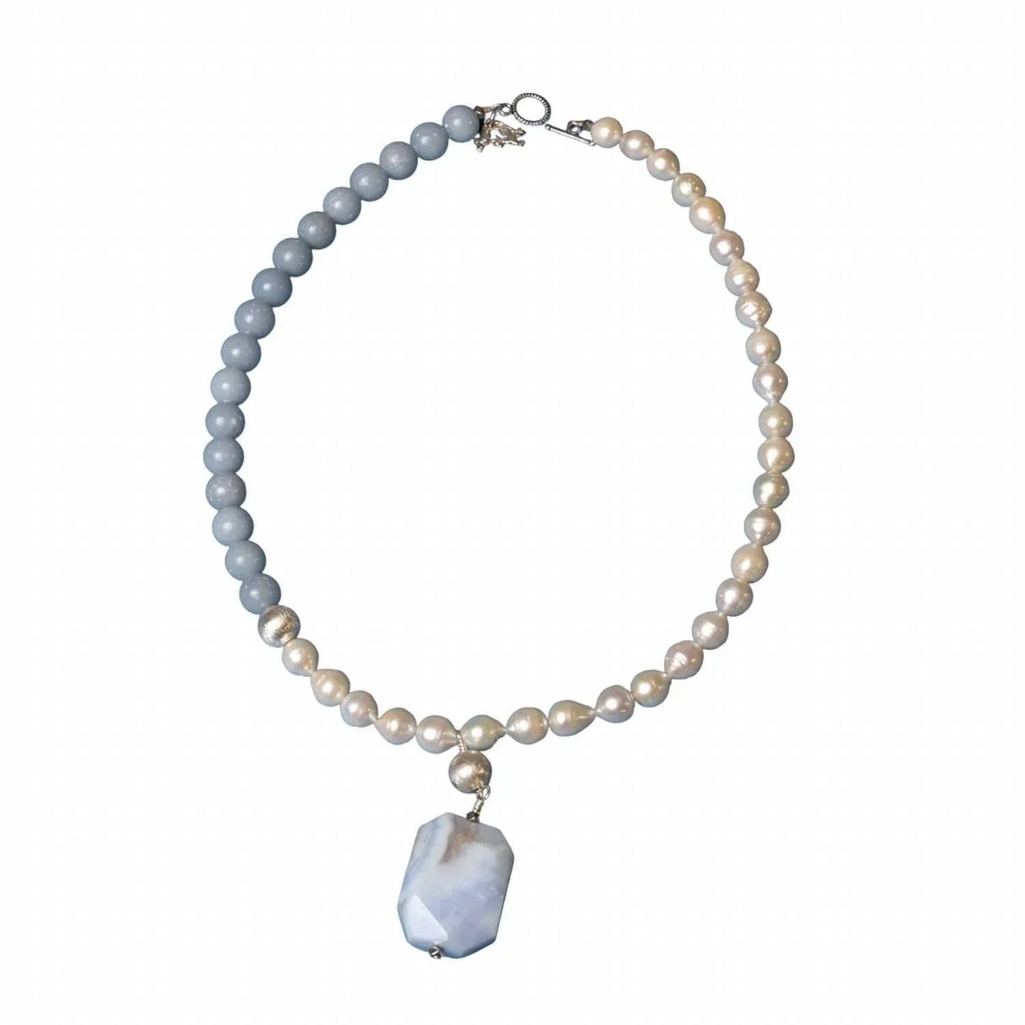 Ali & Bird Jewelry - Jade/pearl Agate Necklace - Rack Hunt