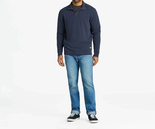 Solid French Terry Quarter Zip Tee