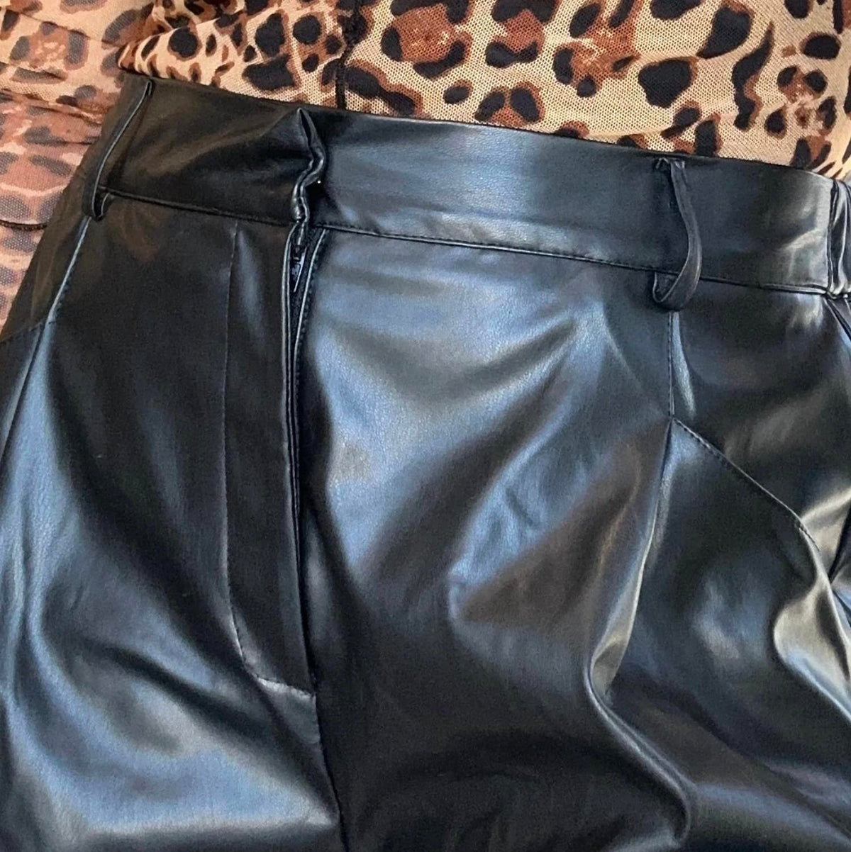 Leather Bermuda Shorts