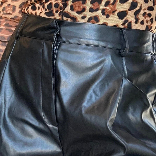 Leather Bermuda Shorts