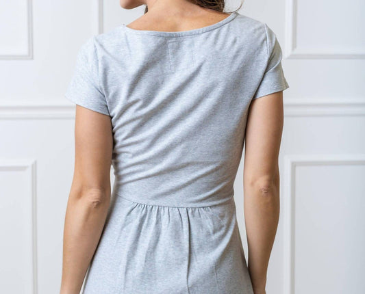 Organic Tie Waist A Line Midi Dress