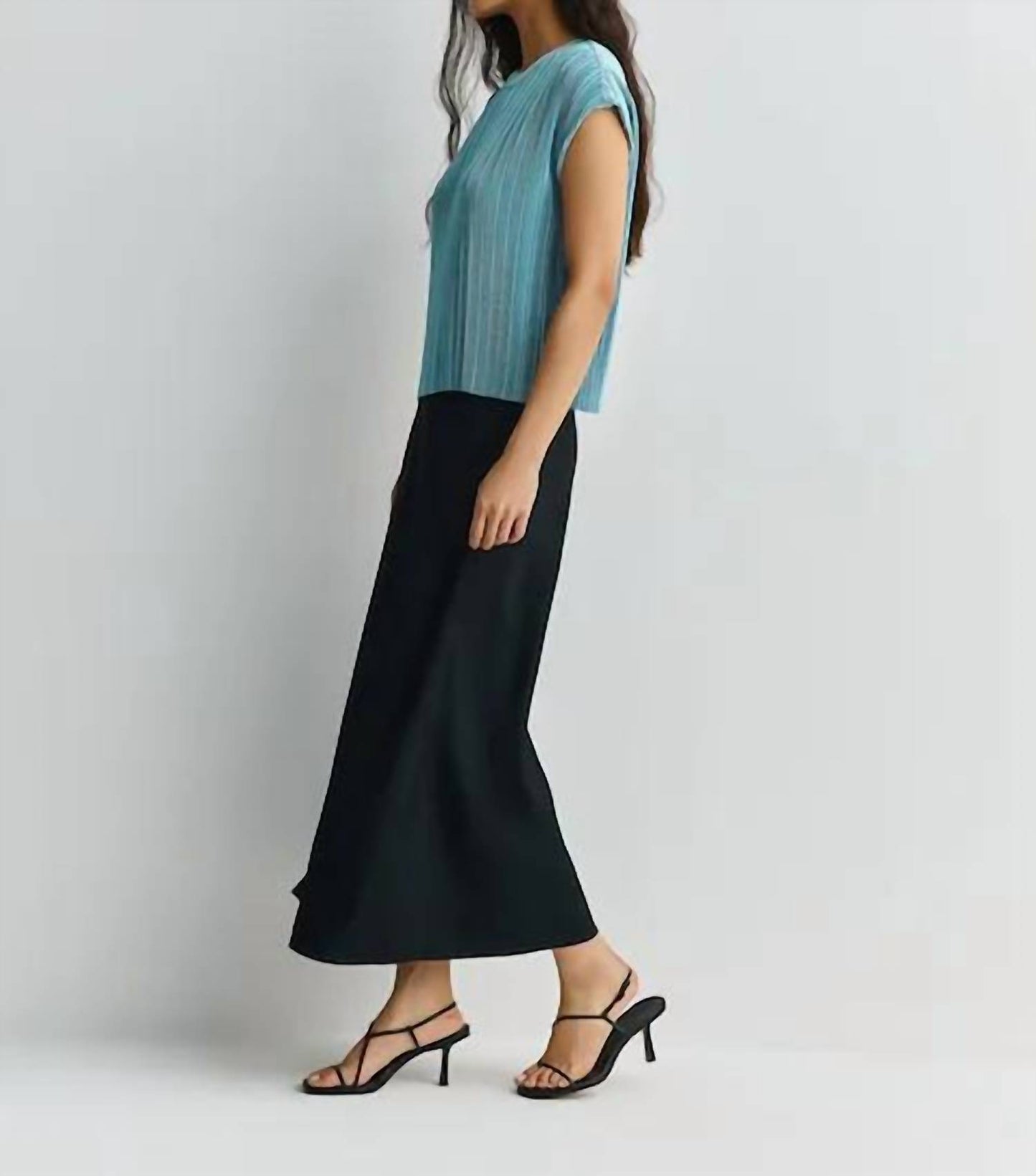 Cedre Pleated Satin Top