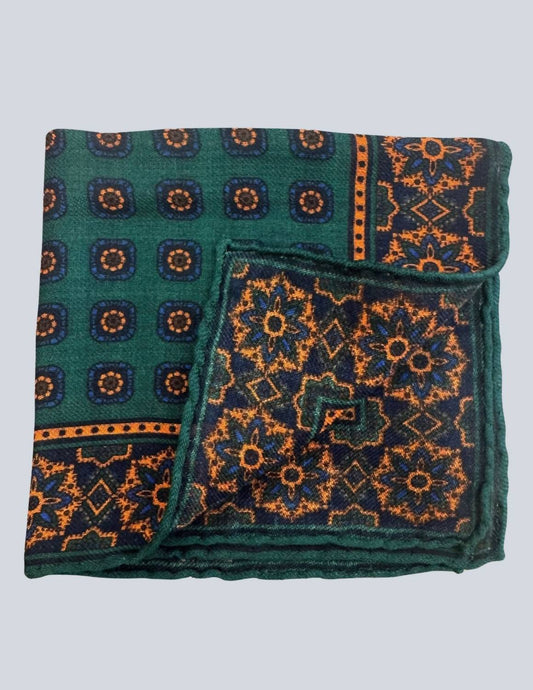 Men's Geometric Print Pocket Square