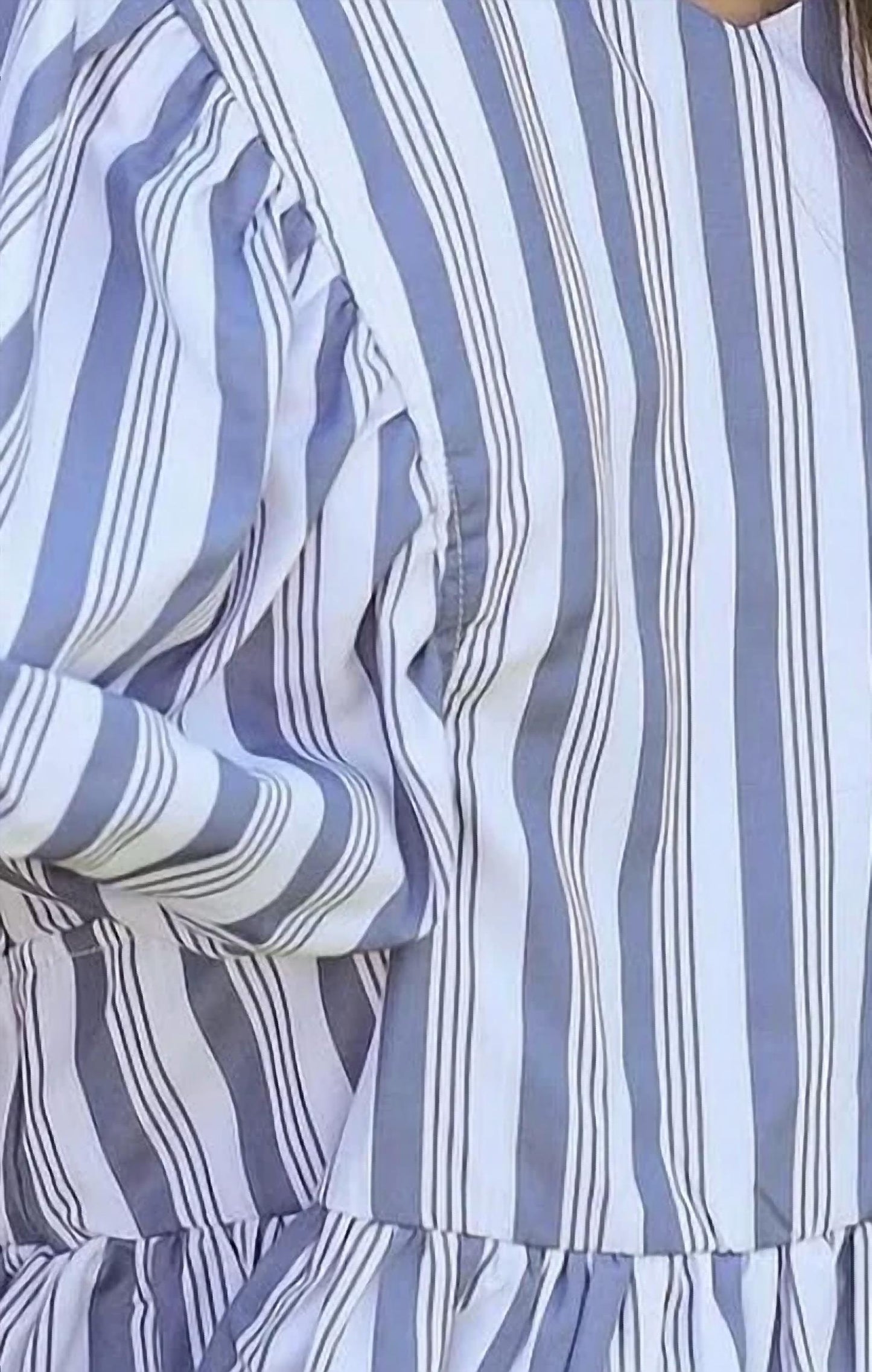 Striped Peplum Blouse
