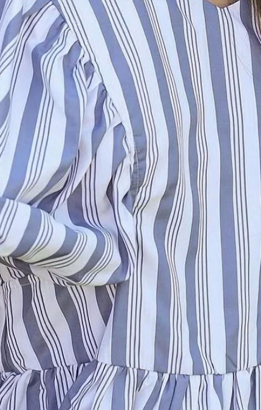 Striped Peplum Blouse