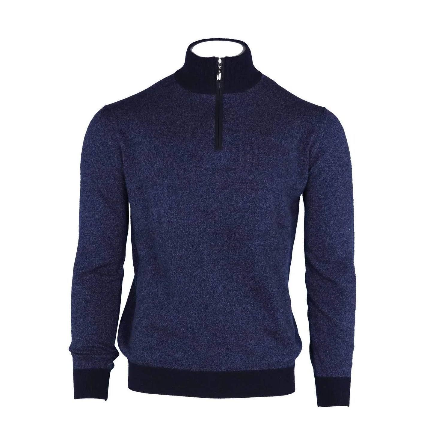 Pashmere - Men's Marled Cashmere Half Zip Sweater - Rack Hunt