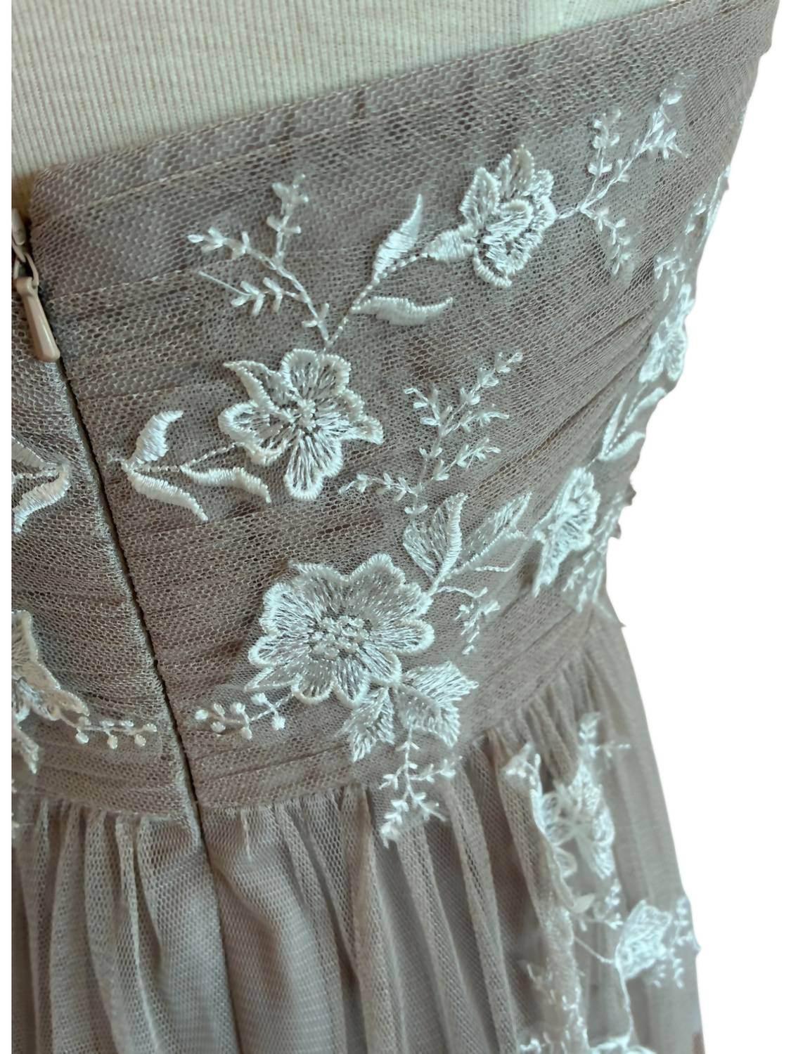 Dessy - Women's Strapless Floral Gown - Rack Hunt