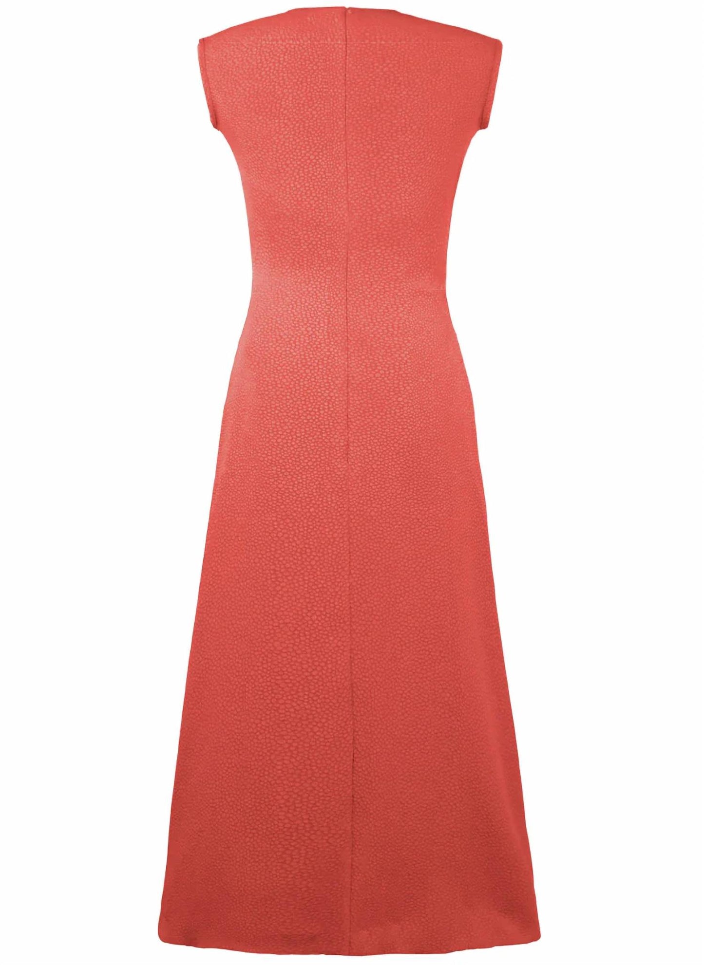 Women's Pina Sleeveless Draped Midi Dress With Ruched Panel Waist