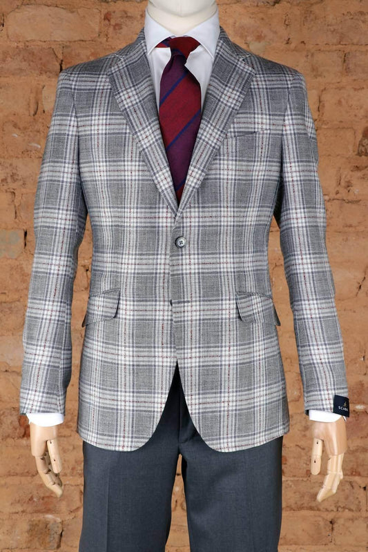 Scabal - Men's Kenton Unlined Wool, Silk, & Linen Soft Coat - Rack Hunt