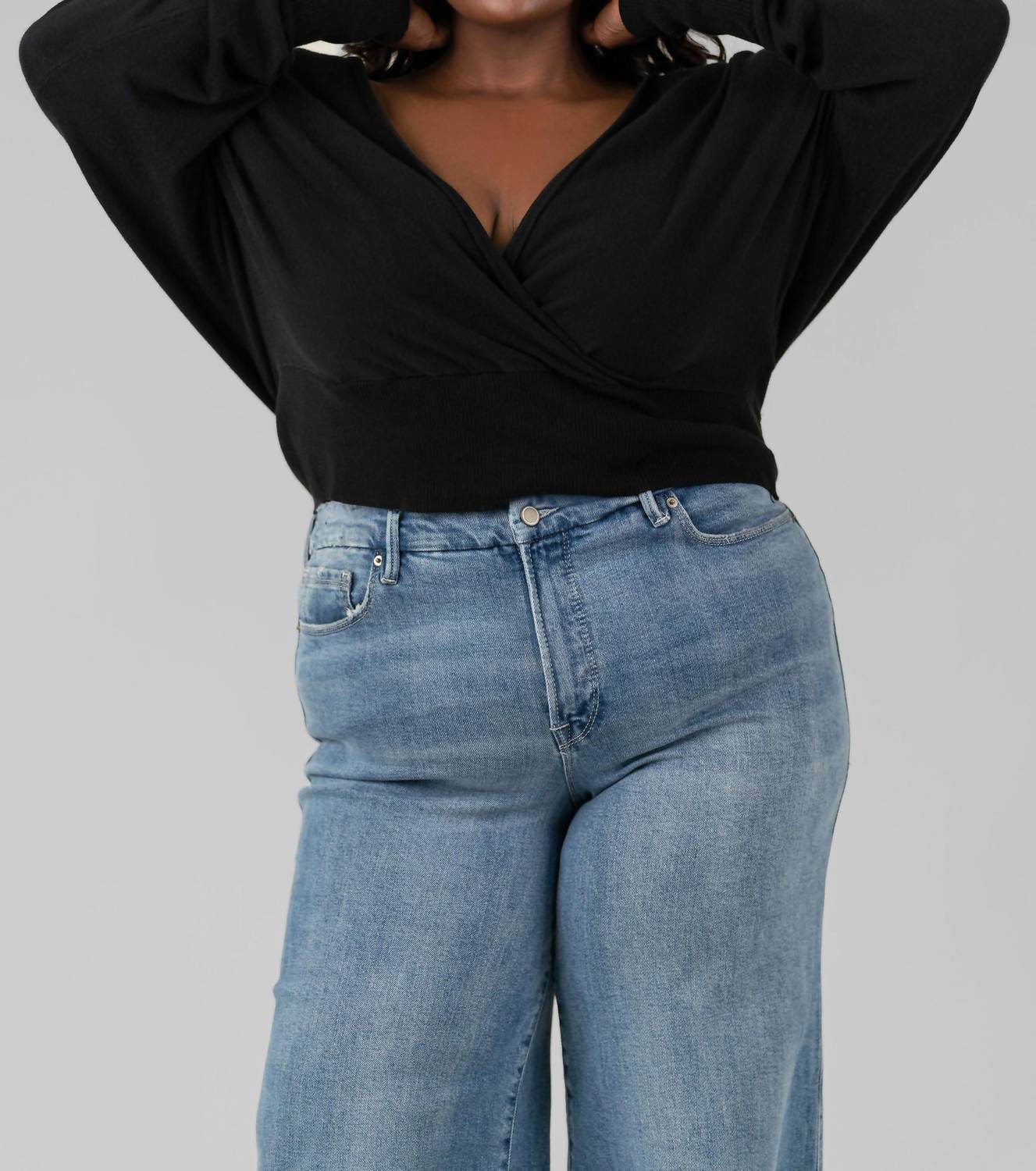 BITTE KAI RAND - Mullein Cotton Wrap Sweater - Plus Size - Rack Hunt -