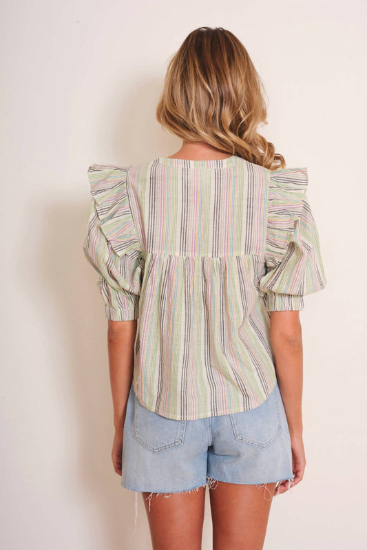 Janice 3/4 Sleeves Top