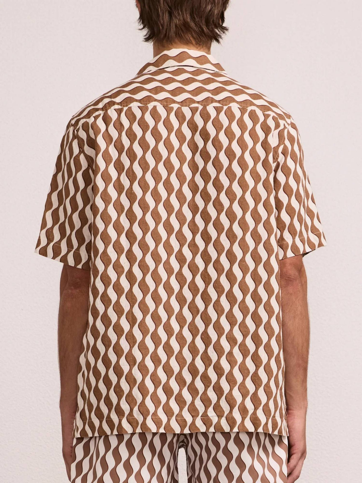 Roberto Listra Print Linen Shirt