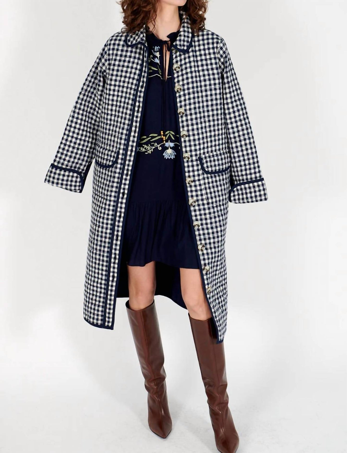 Lilibet Quilted Gingham Jacket
