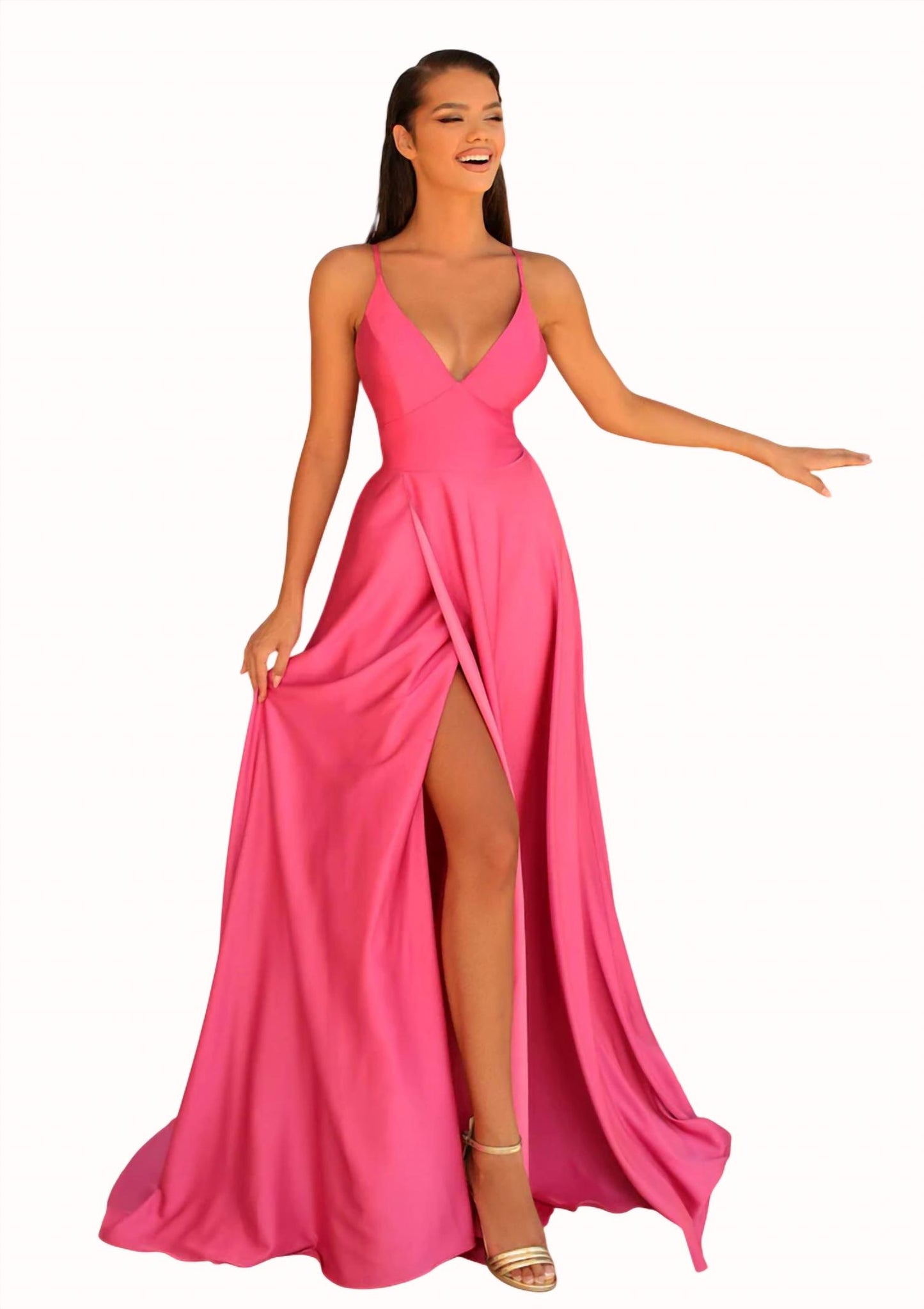 Low Tie Back A-line Gown