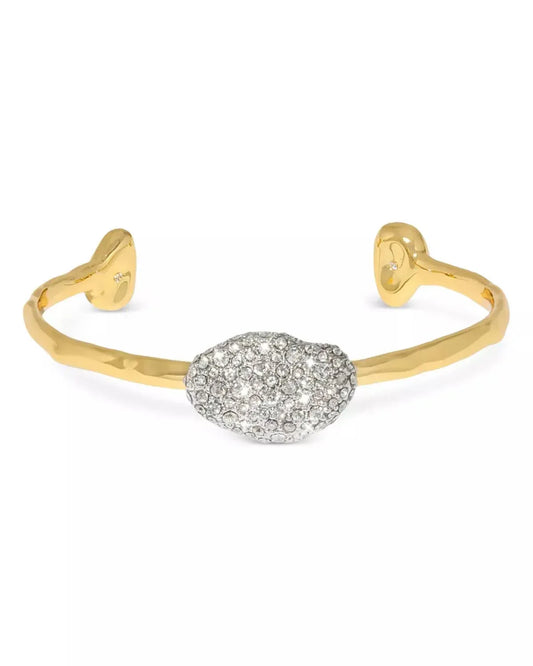 ALEXIS BITTAR - Solanales Crystal Pebble Skinny Cuff Bracelet - Rack Hunt