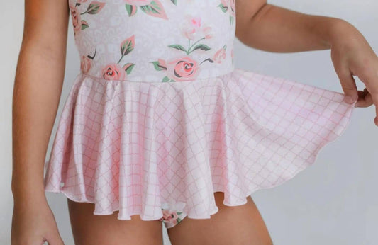 Rose Skirted Leotard