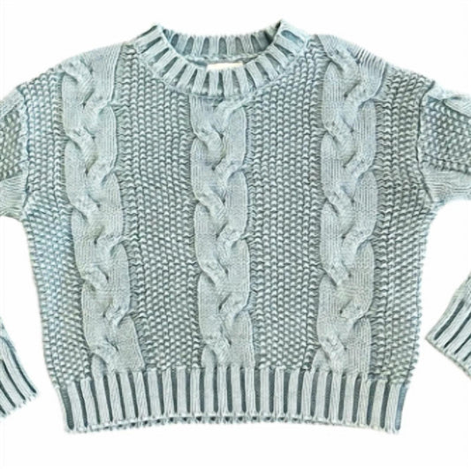 Girl's Knit Crop Sweater