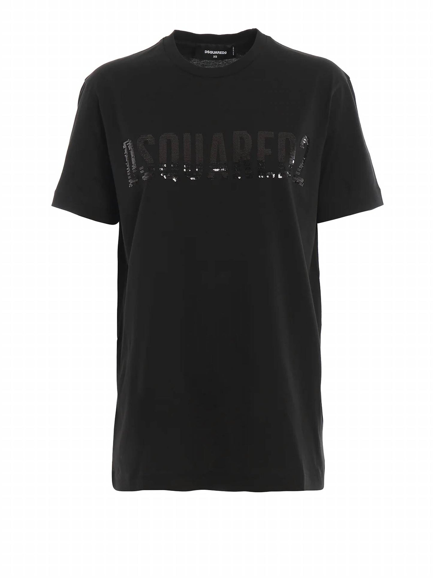 Women's Sequined Logo Detailed Cotton T-shirt