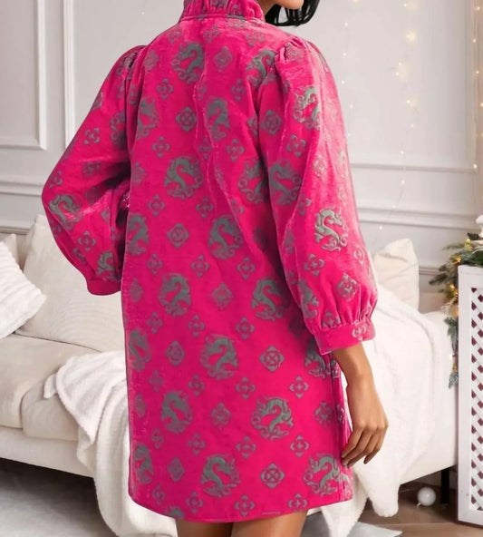 JODIFIL - Gretchen Button Down Jacquard Dress - Rack Hunt