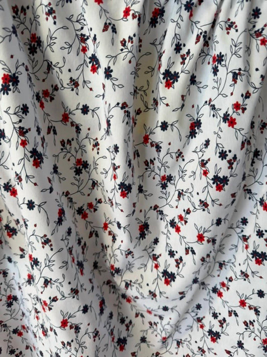 Women's Floral Print Off Shoulder Blouse