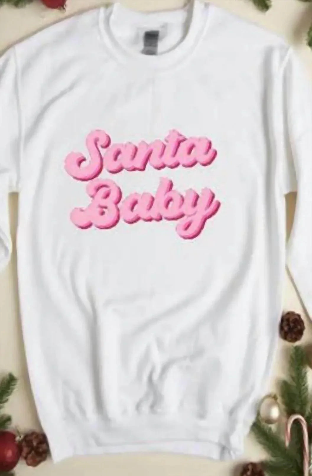 Miss Giselle Boutique - Women's Santa Baby Sweatshirt - Rack Hunt