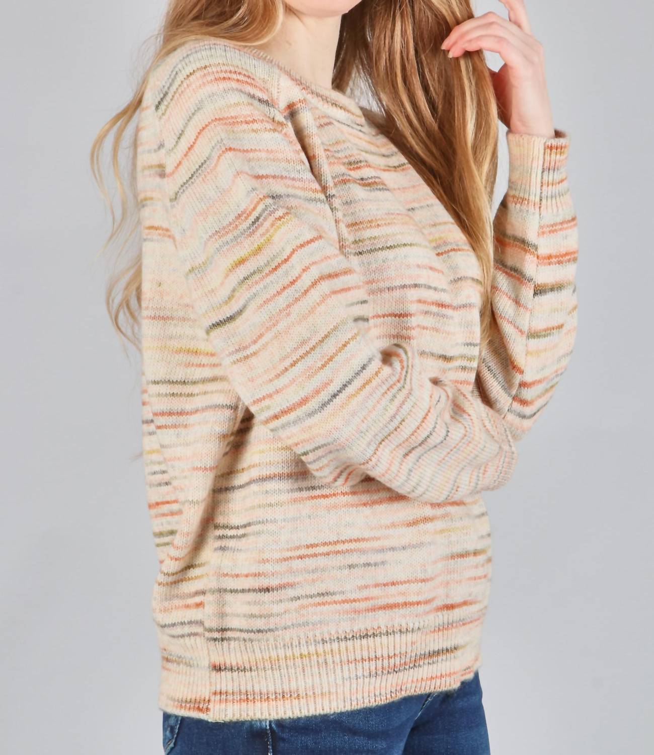 Heathered Knit Sweater