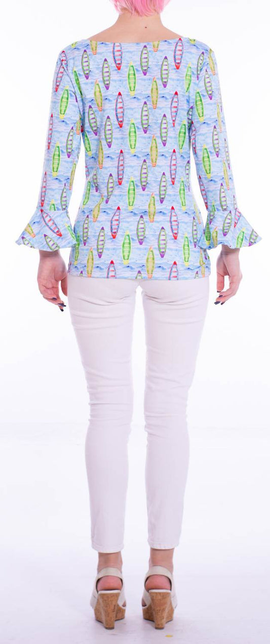 Michelle Parisou - Kayla 3/4 Bell Sleeves Top - Rack Hunt