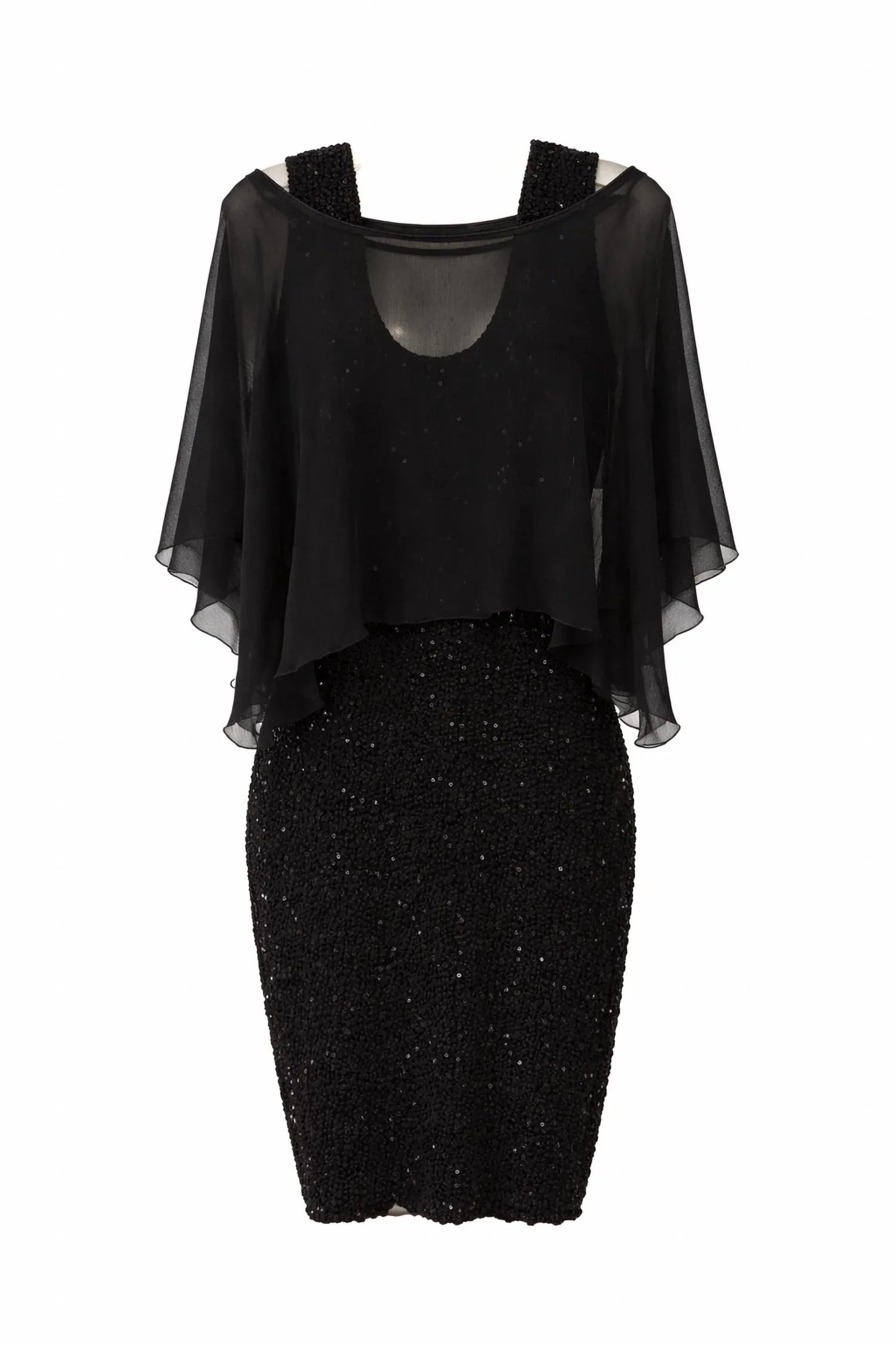 Sara Mique - Silk Pucker Body-con Tank Dress With Matching Silk Plisse Float - Rack Hunt