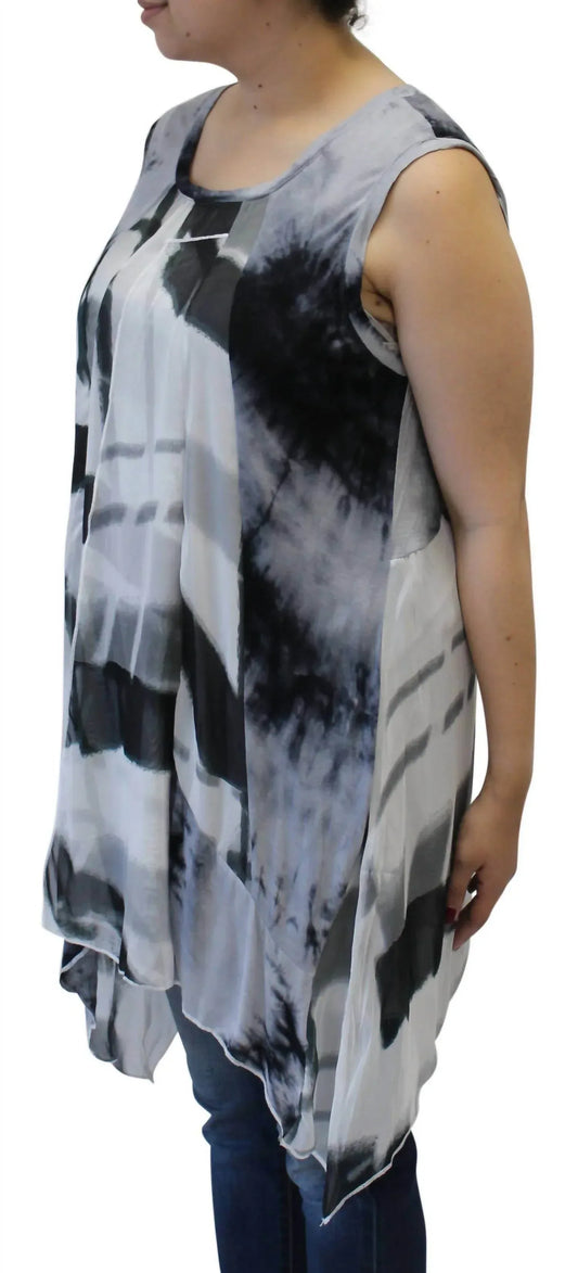 LV Collection - Abstract Sleeveless Patchwork Top - Rack Hunt