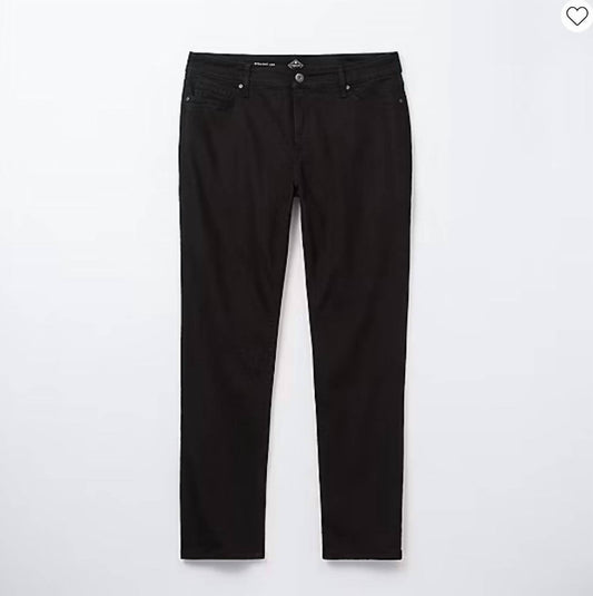 St. John's Bay - Secretly Slender Mid Rise Straight Leg Jeans - Plus - Rack Hunt -