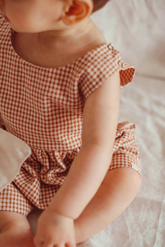Möm(e) Portugal - Kid's Maria Luísa Check Jumpsuit - Rack Hunt -
