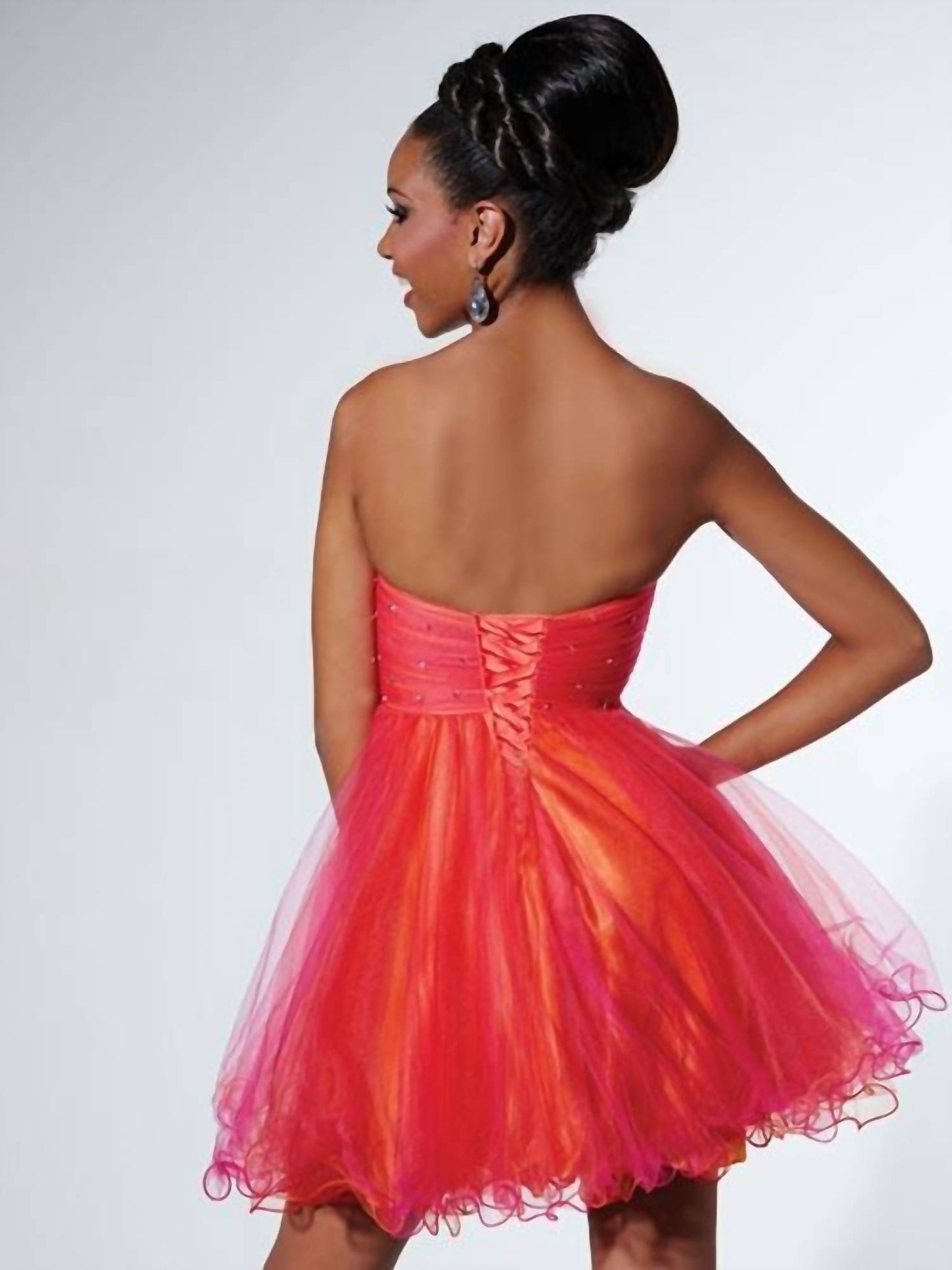 Sweetheart Bodice Mini Dress