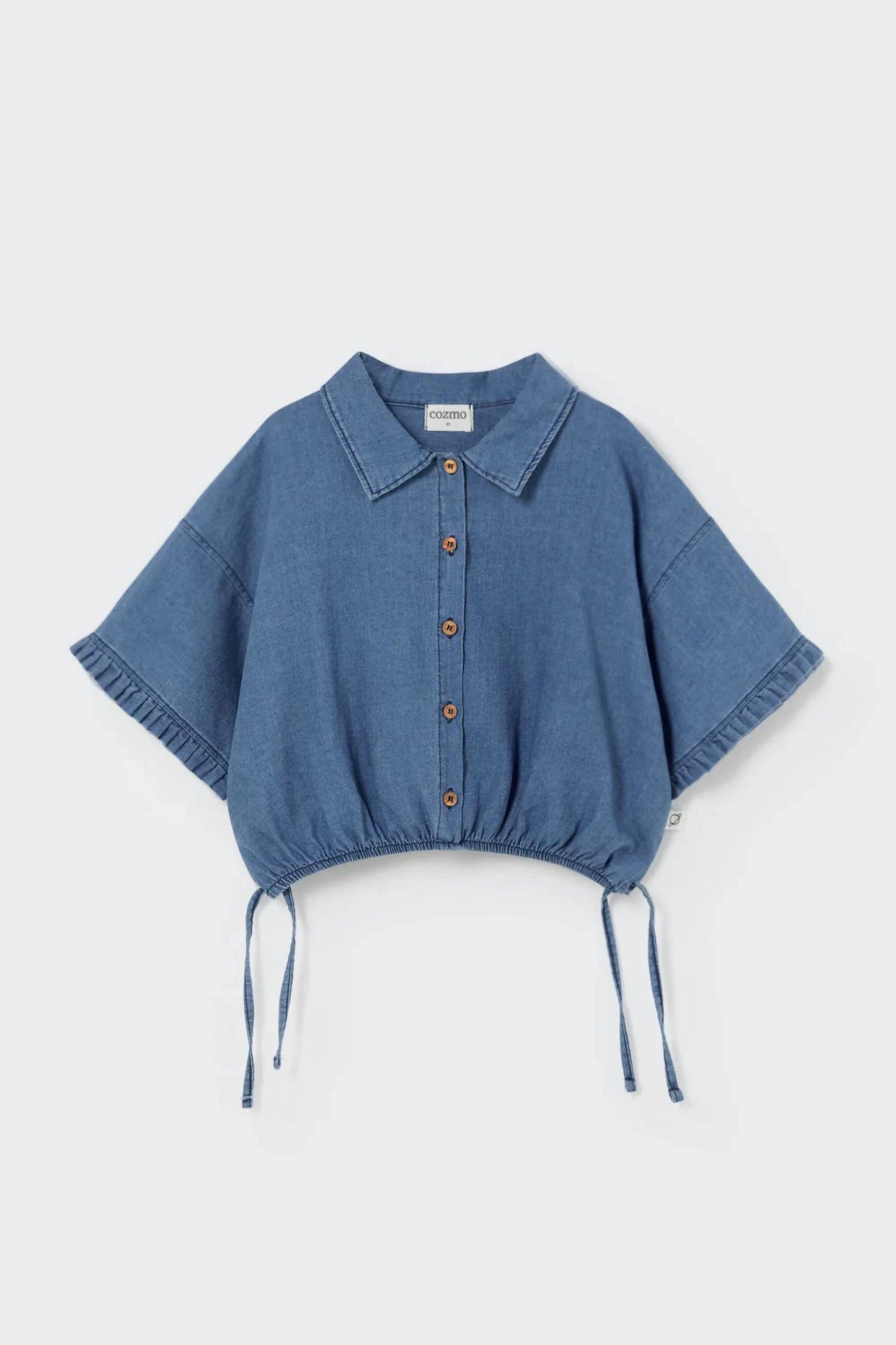 Girl's Twill Denim Shorts Set